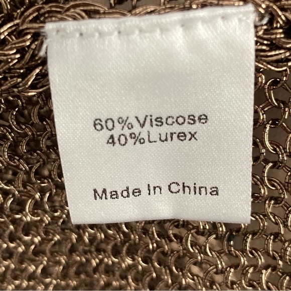 Tuckernuck Bronze Metallic Knit Indie Midi Dress-Brown-Women’s M-Party-Cocktail - Picture 10 of 16